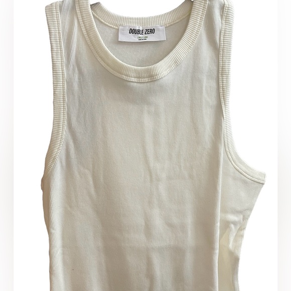 Ribbed Mini Dress in color Cream - Picture 5 of 5